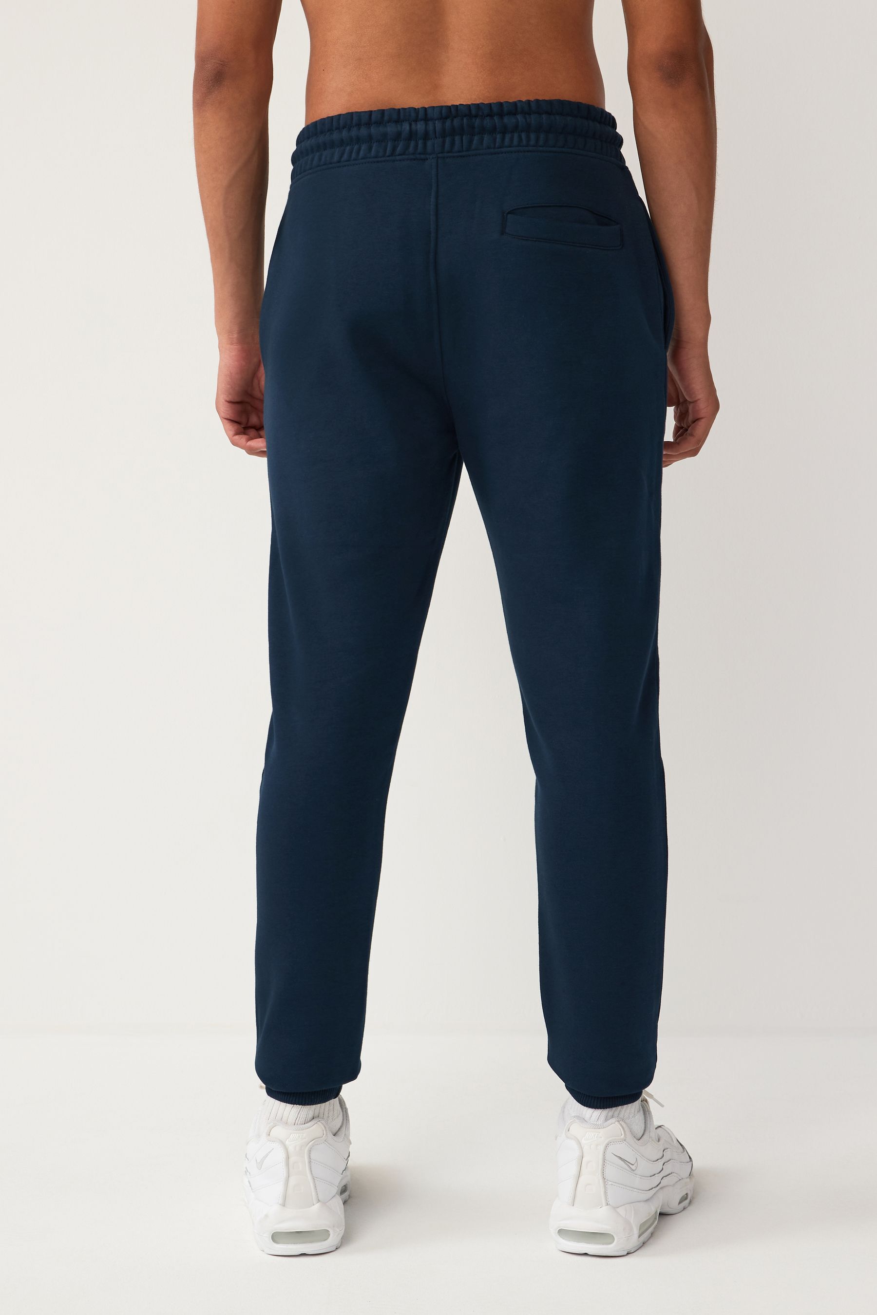 Navy Blue Skinny Fit Cotton Rich Jersey Joggers