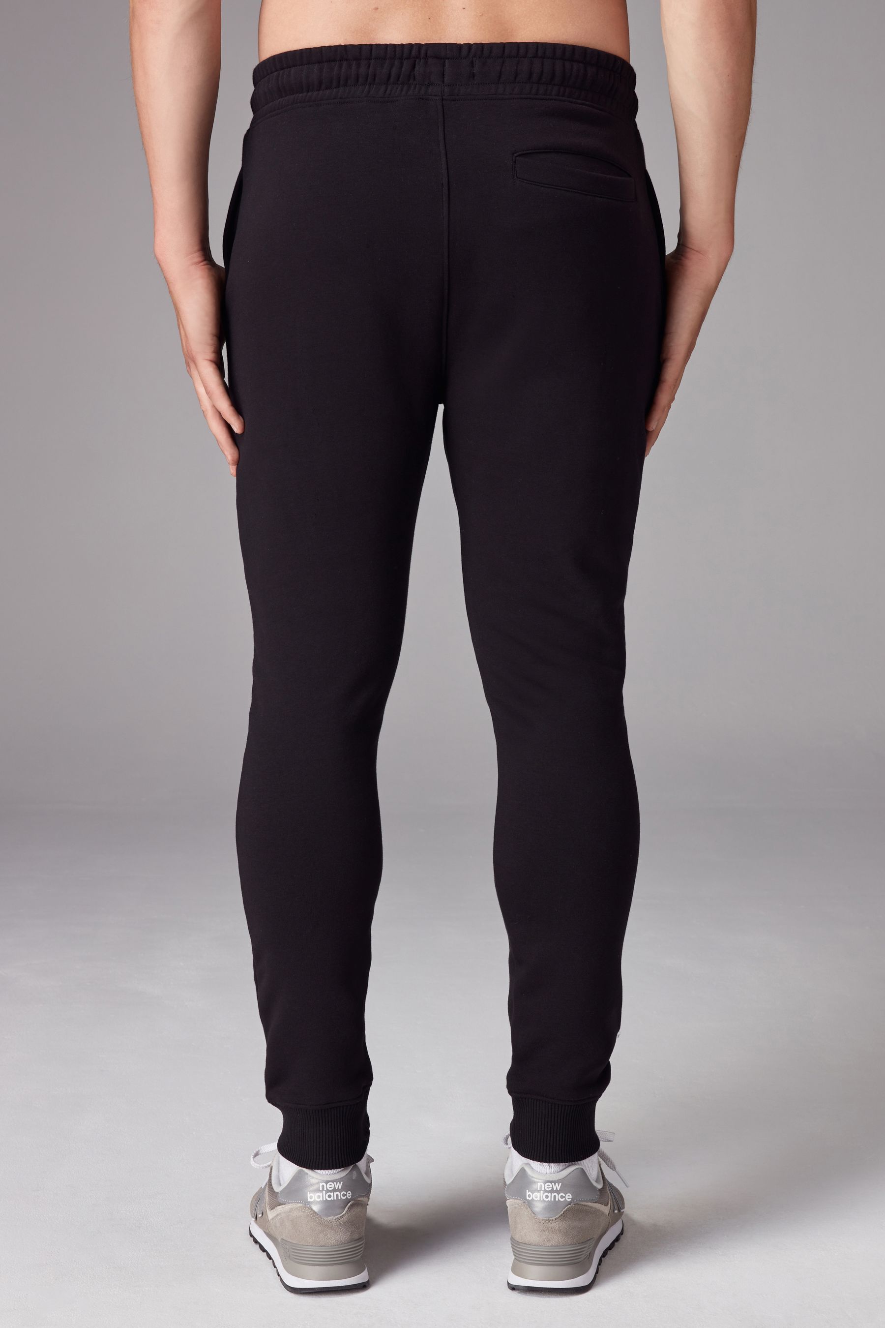 Buy Black Skinny Fit Cotton Rich Jersey Joggers from Next Netherlands