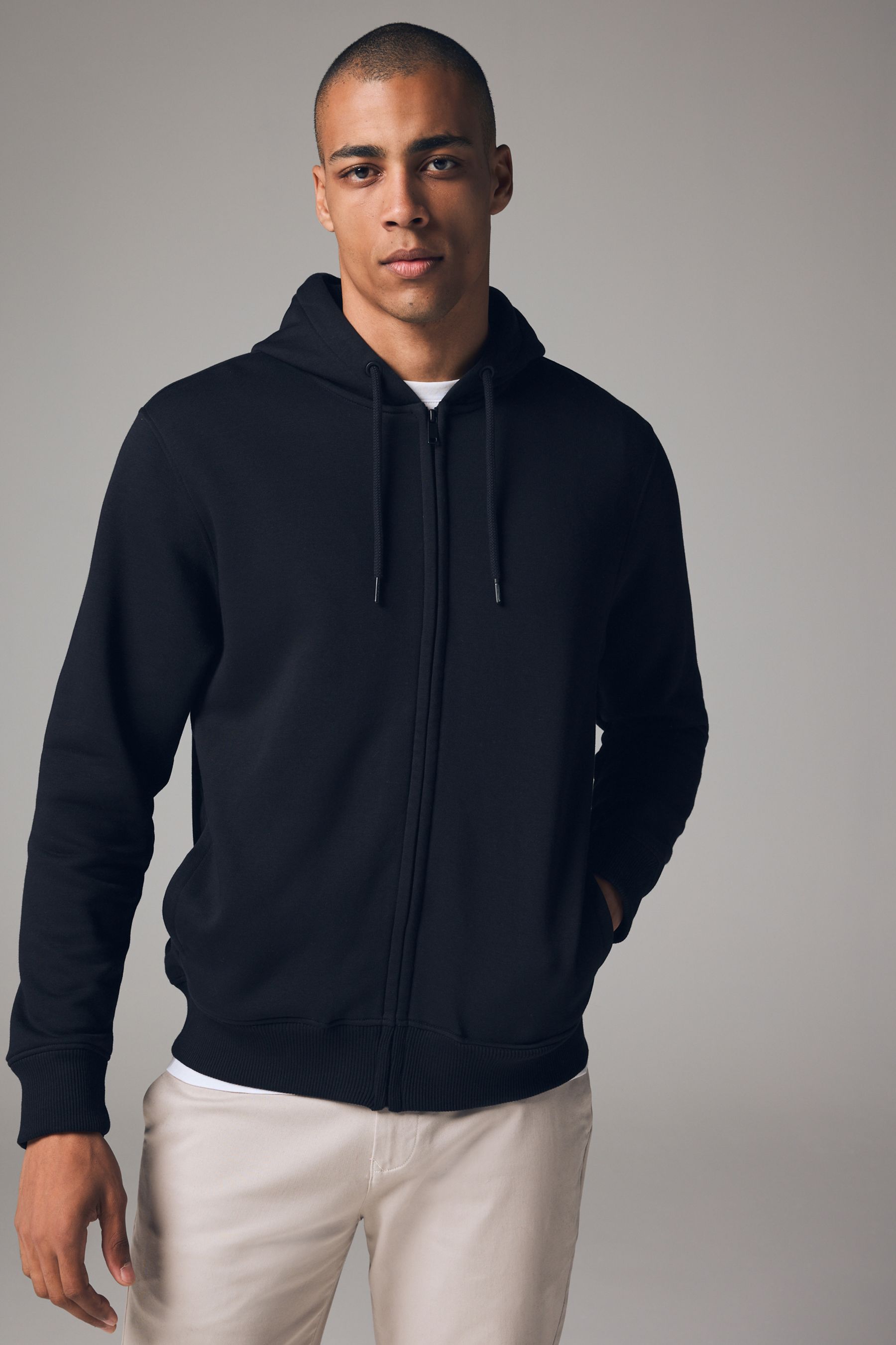 Jersey zip up hoodie shop