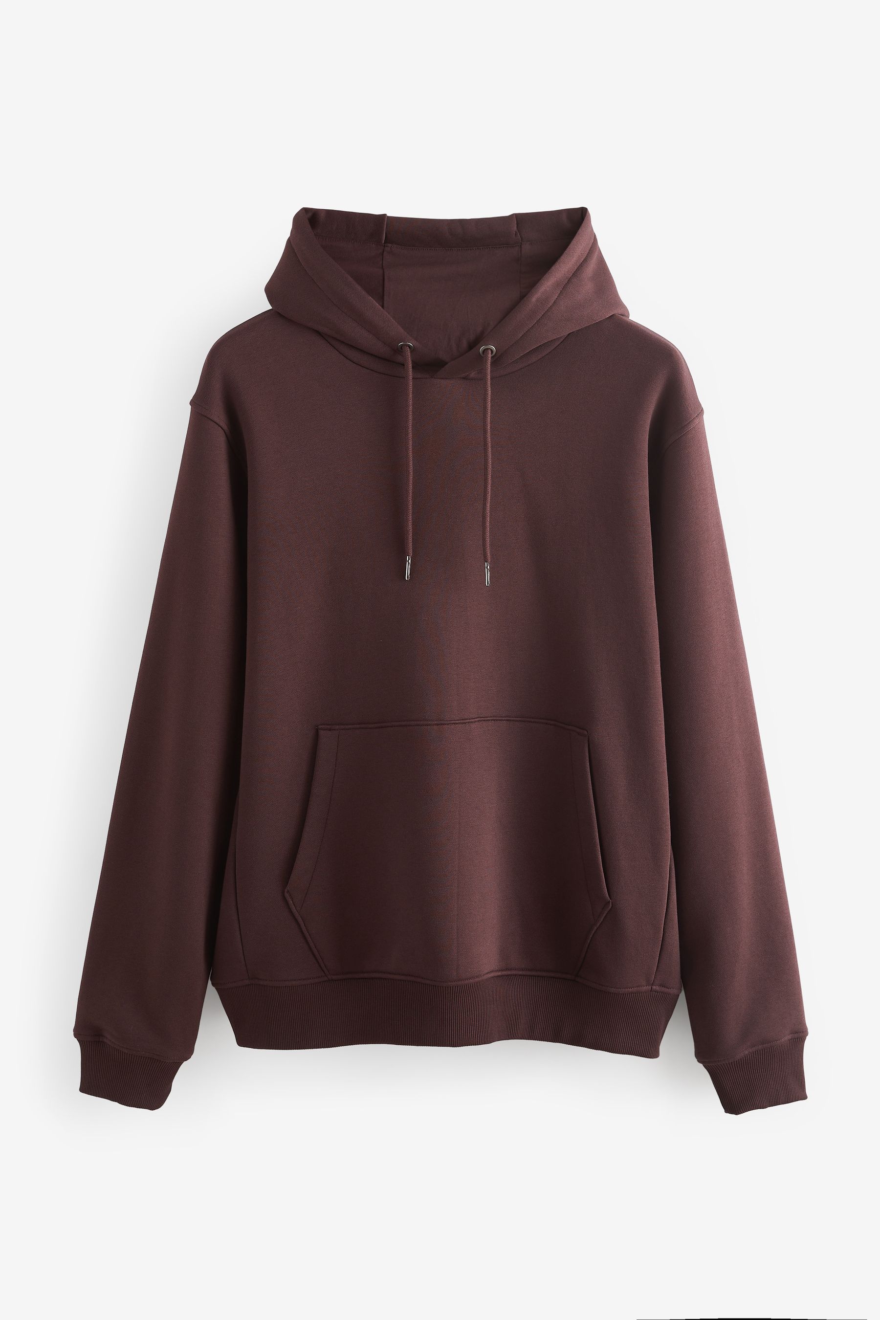 Buy Burgundy Red Regular Fit Cotton Rich Jersey Fabric Hoodie from the Next UK online shop