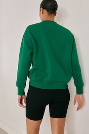 Bright Green Heavyweight Soft Touch Crew Neck Sweatshirt - Image 4 of 6