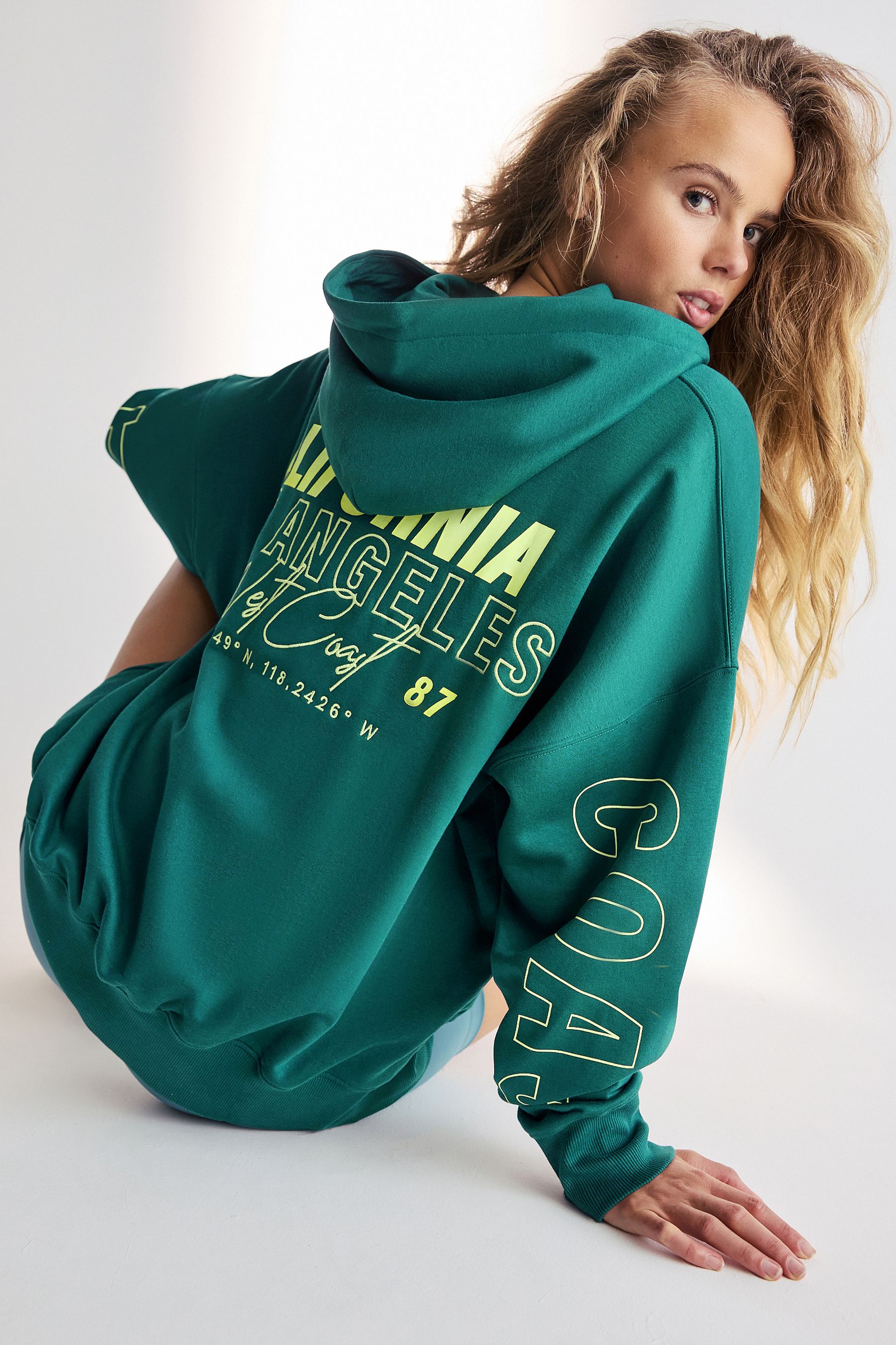 Teal hoodie women's cheap