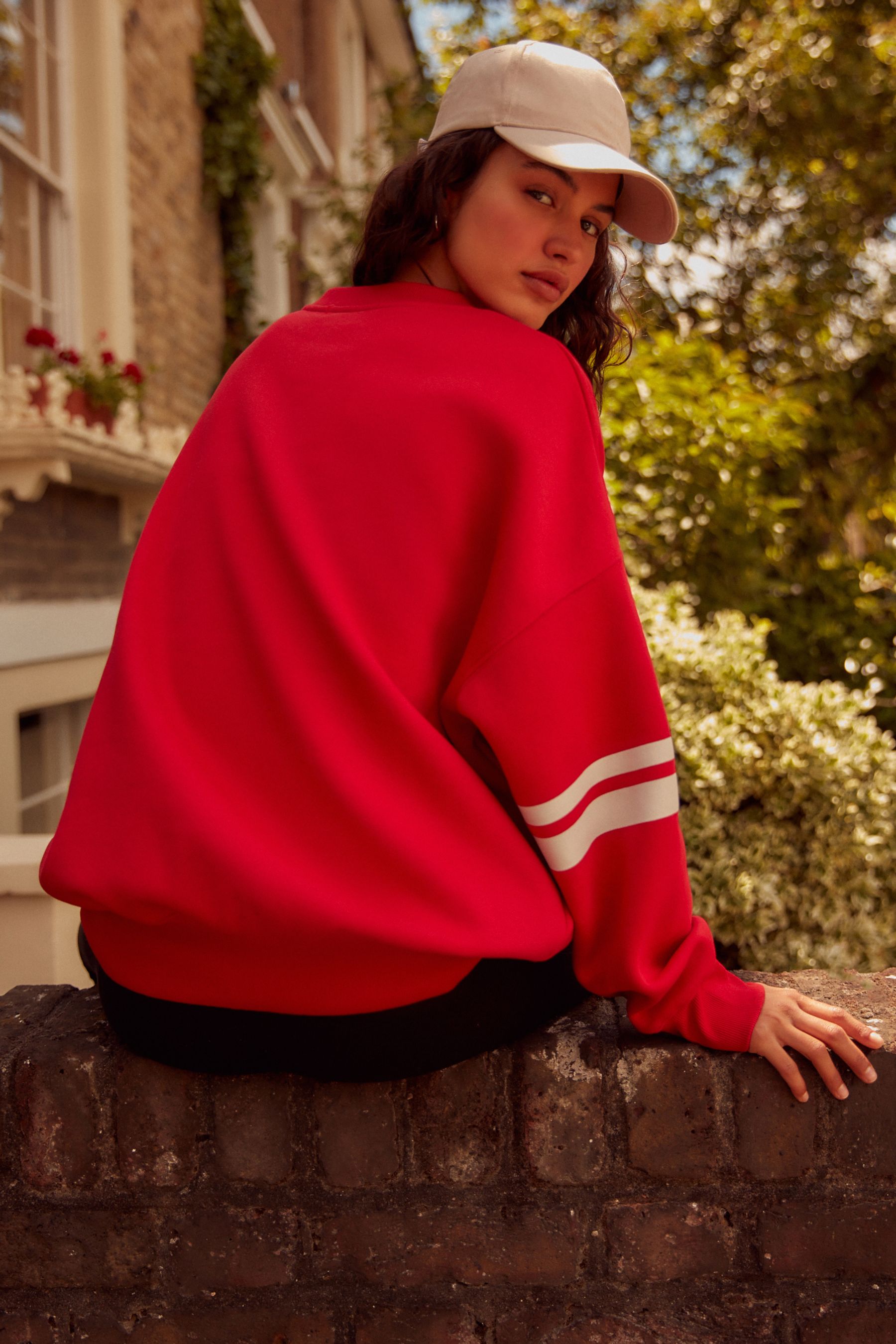 Buy Red Relaxed Fit Colorado American City Graphic Varsity Sweatshirt from the Next UK online shop
