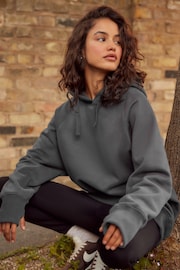 Slate Grey Active Longline Overhead Hoodie - Image 1 of 5