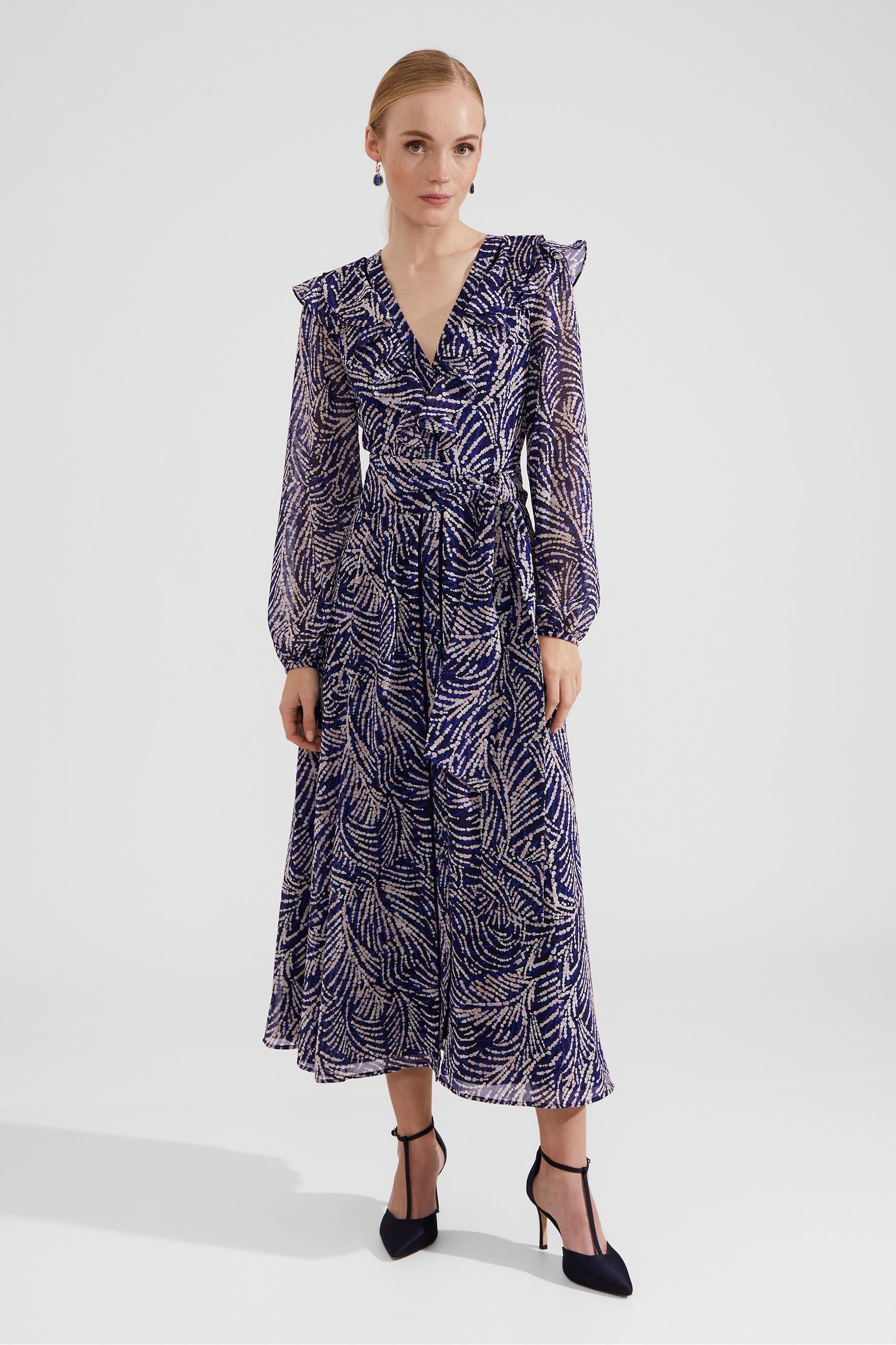 Buy Hobbs Blue Rosana Dress from the Next UK online shop