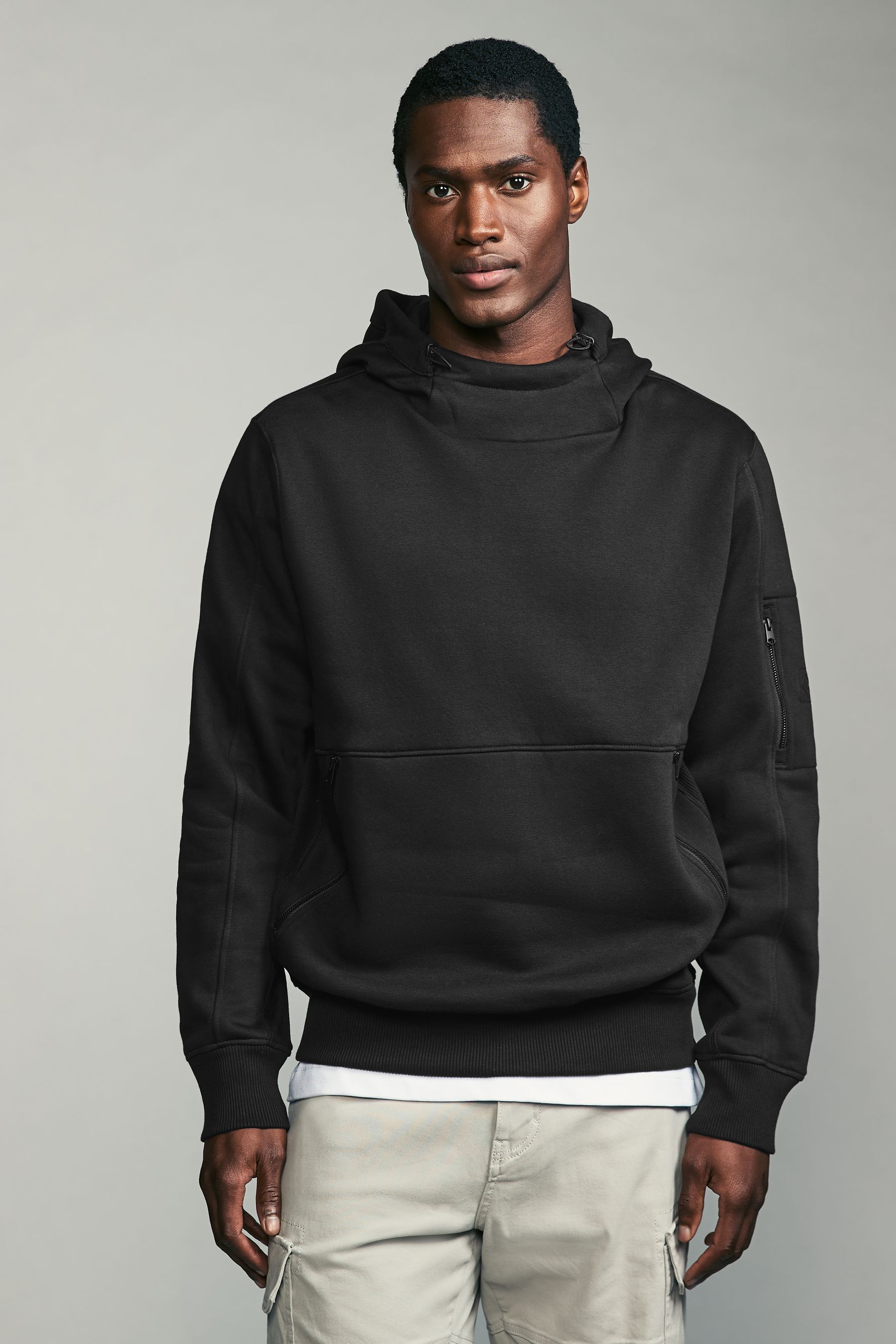 Buy Black Overhead Hoodie Utility Sweat Top from the Next UK online shop