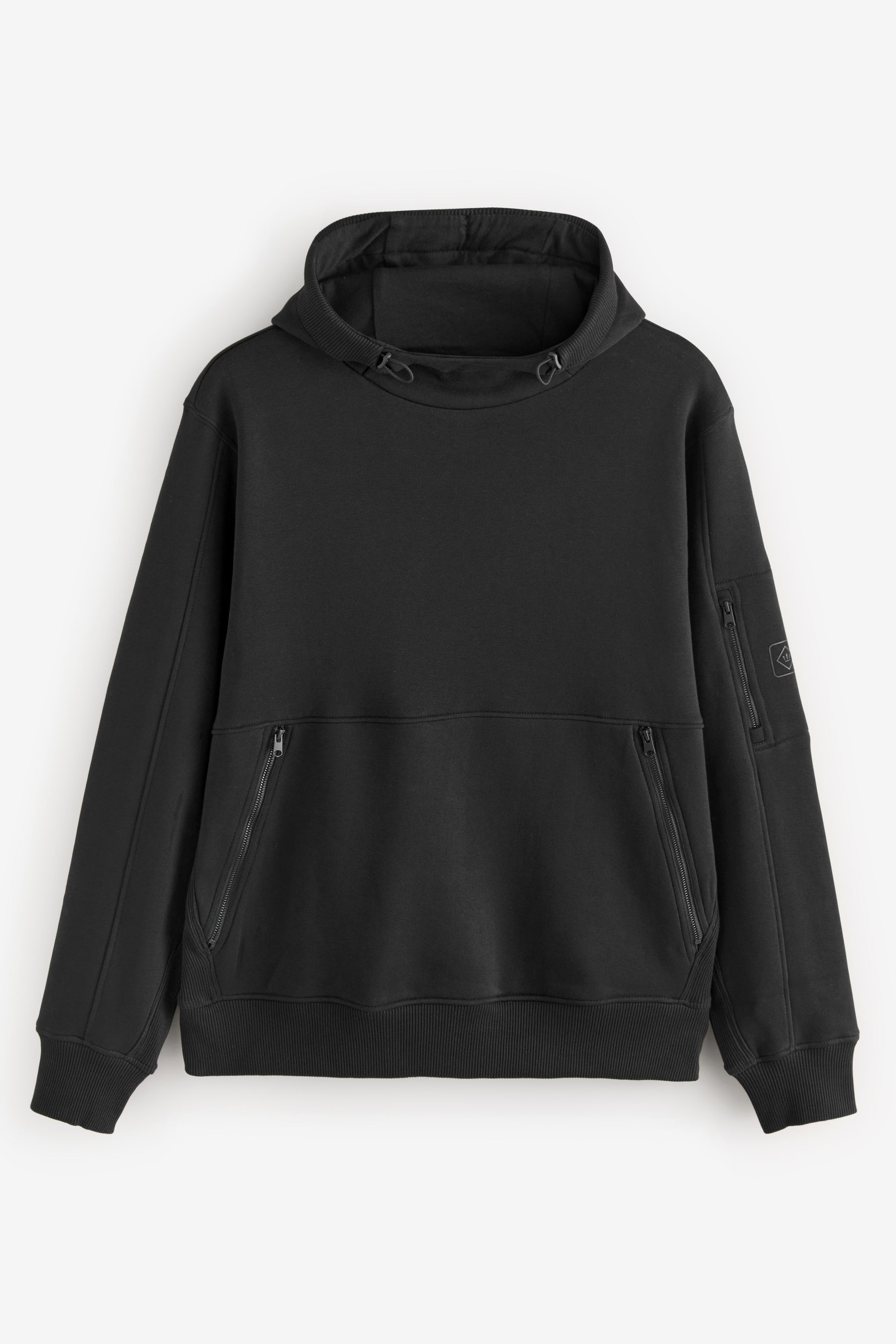Plain black hoodie h&m clearance