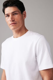 White Regular Fit Heavyweight T-Shirt - Image 1 of 5