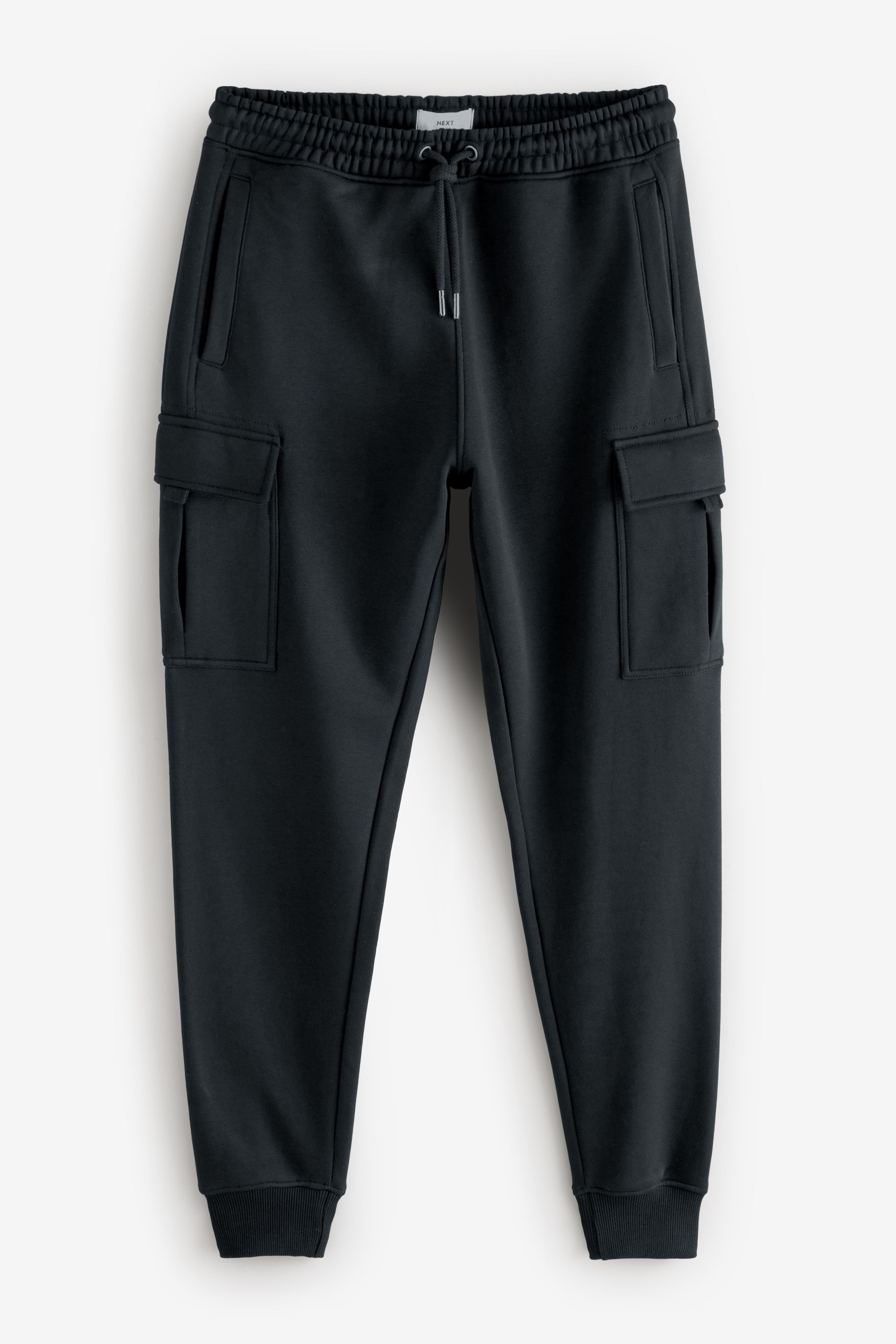 Black cargo joggers with straps hotsell