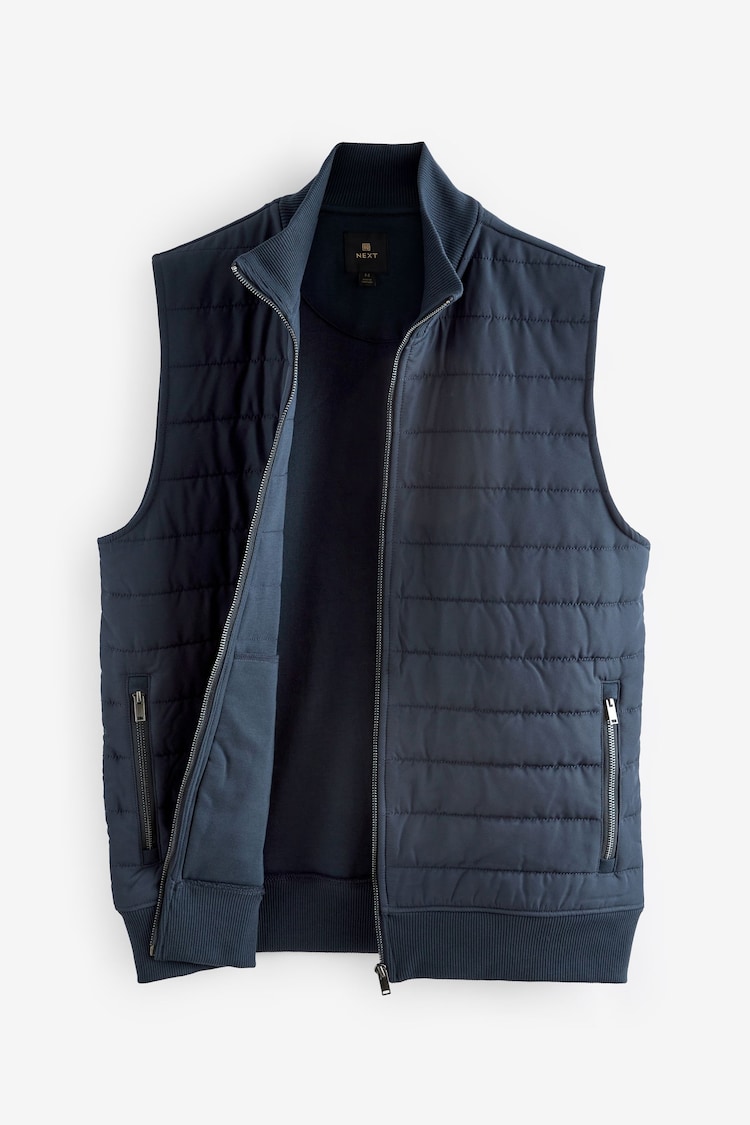 Navy Hybrid Gilet - Image 2 of 5