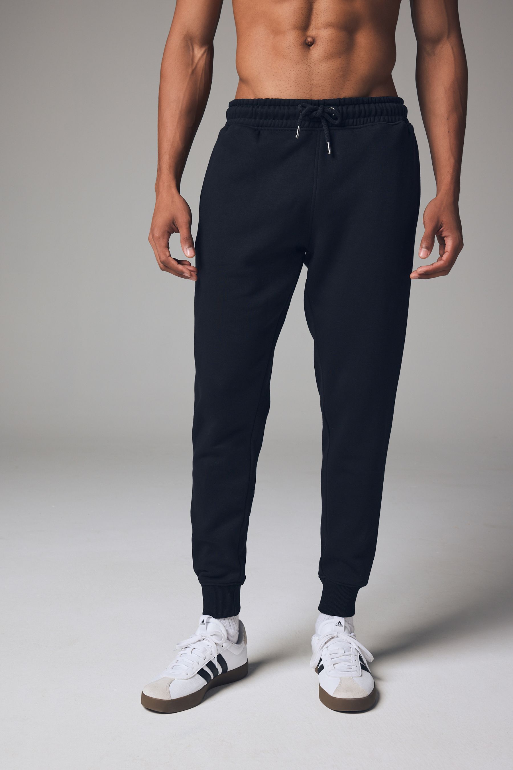 Black slim fit joggers hotsell
