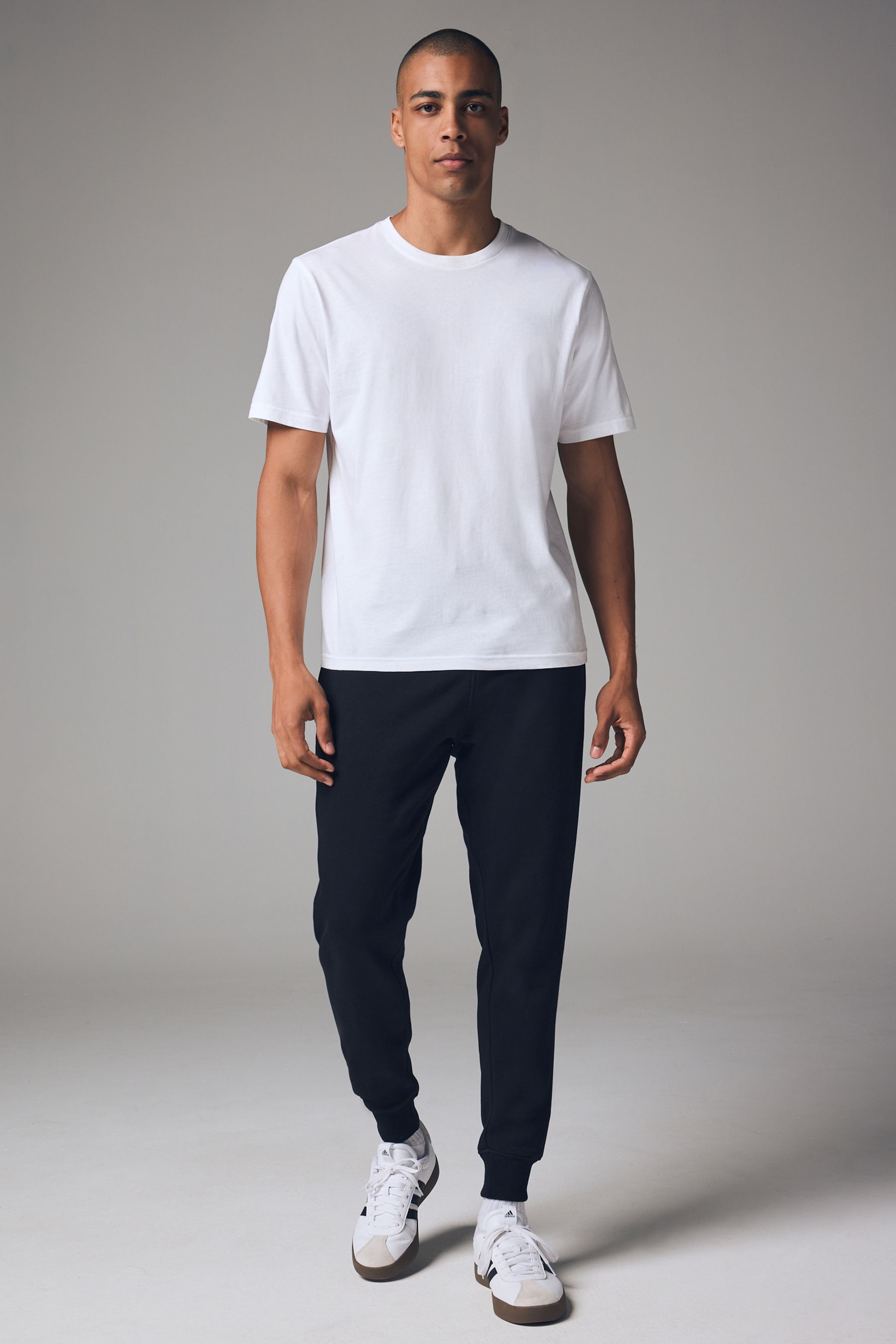 Black Slim Fit Cotton Rich Jersey Joggers