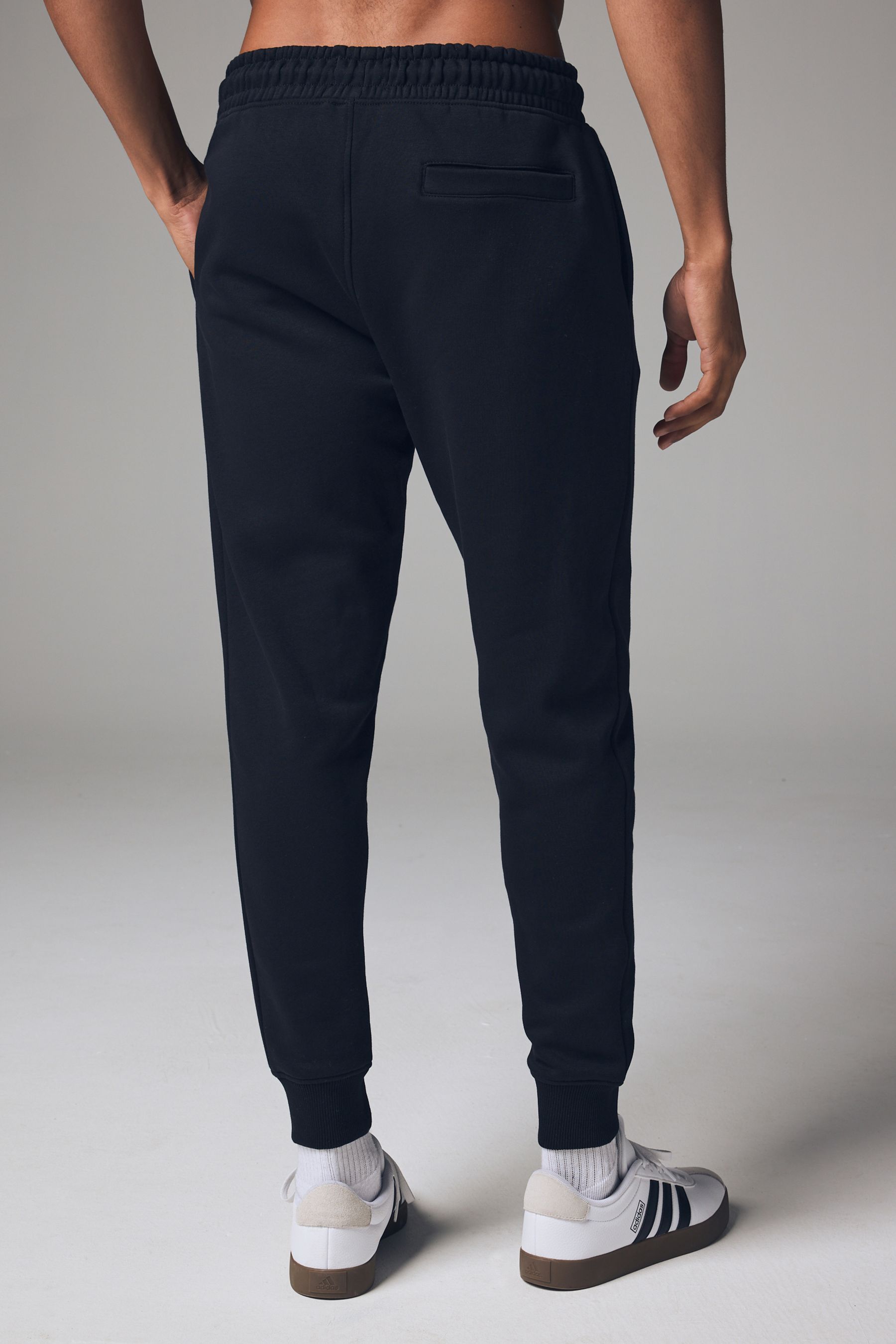 Buy Black Slim Fit Cotton Rich Jersey Joggers from the Next UK online shop