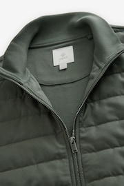 Green Hybrid Funnel Neck Jacket - Image 8 of 10