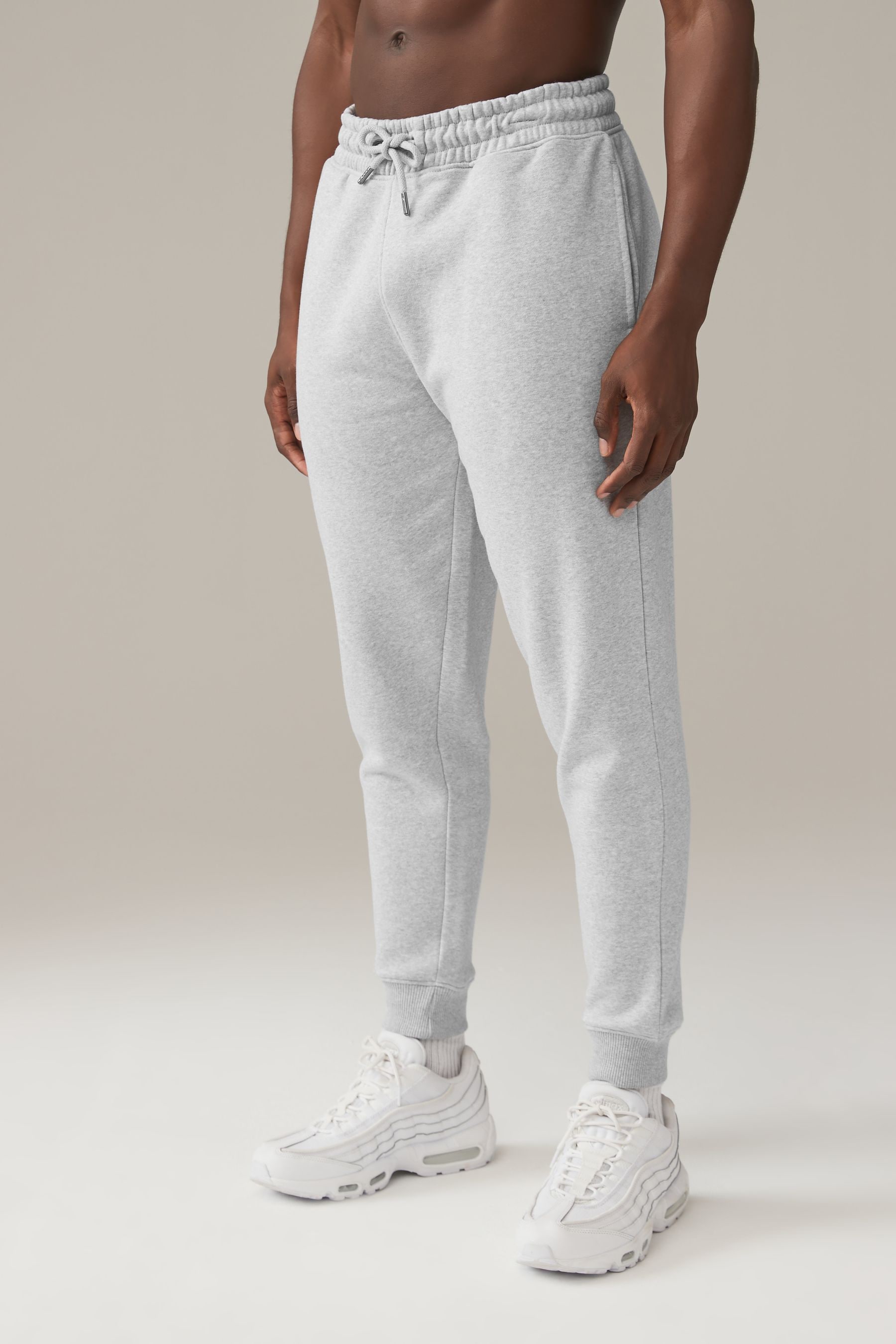Grey Slim Fit Cotton Rich Jersey Joggers