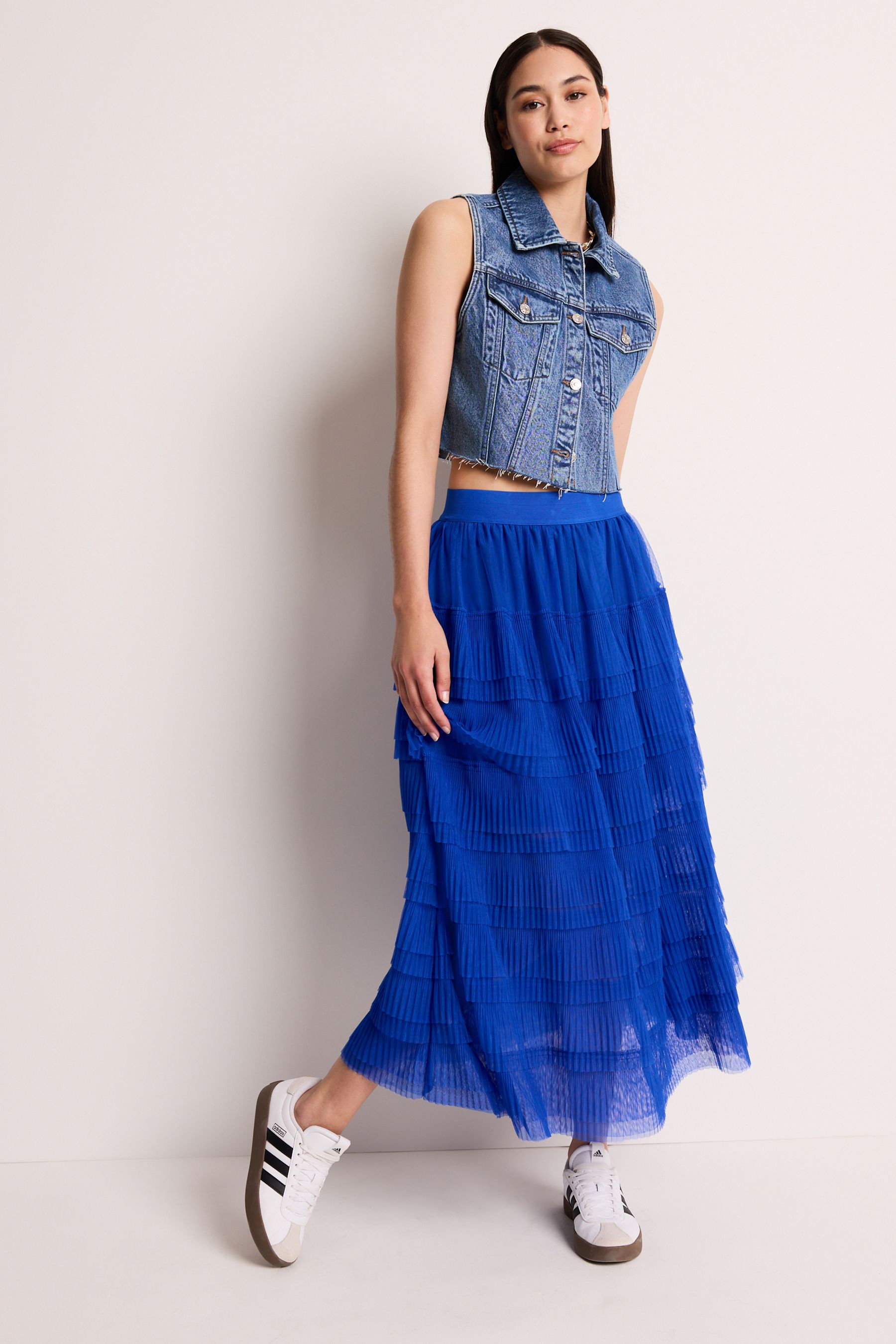 Cobalt blue skirt uk 2025