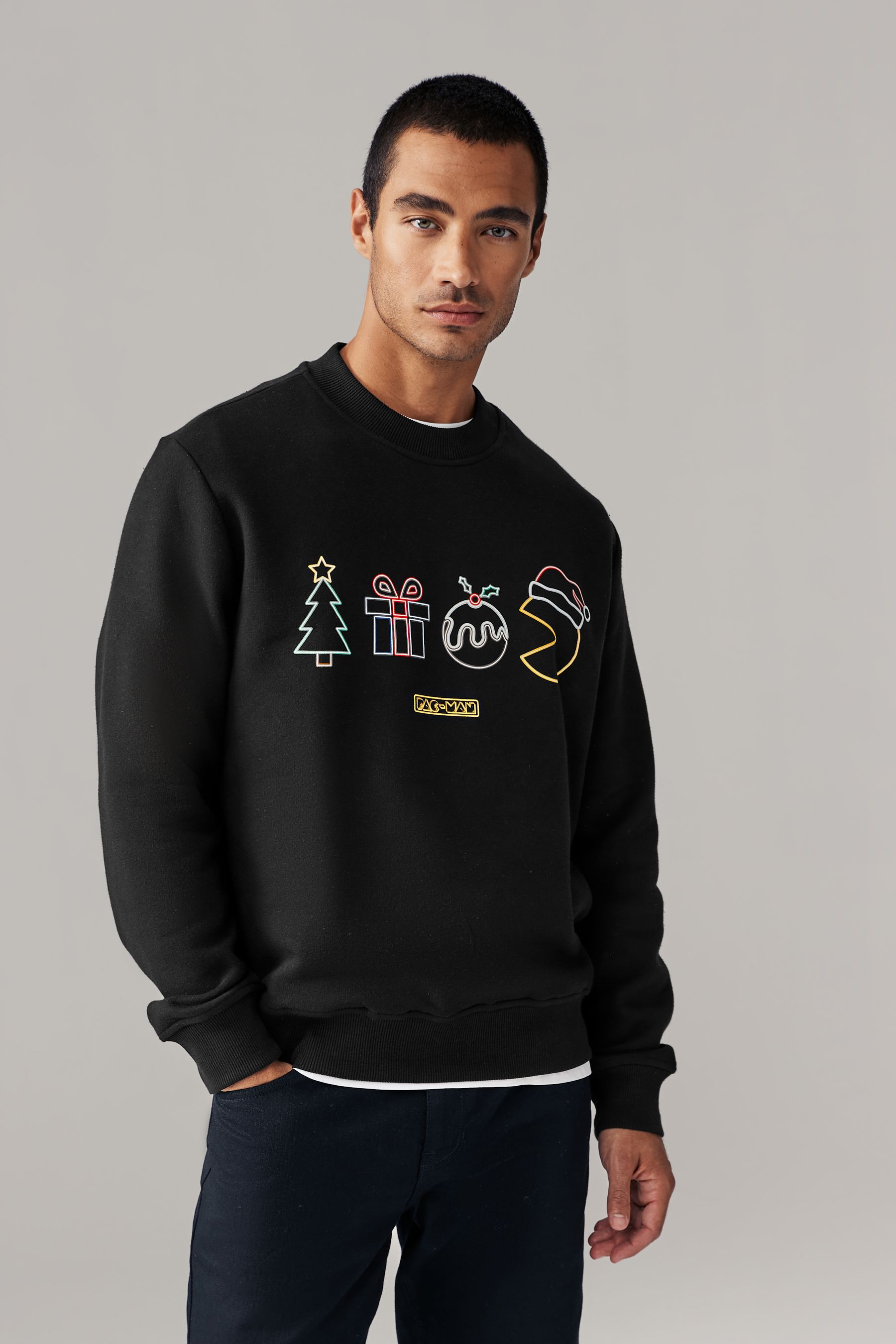 Buy Pacman Overhead Christmas Sweatshirt from Next USA