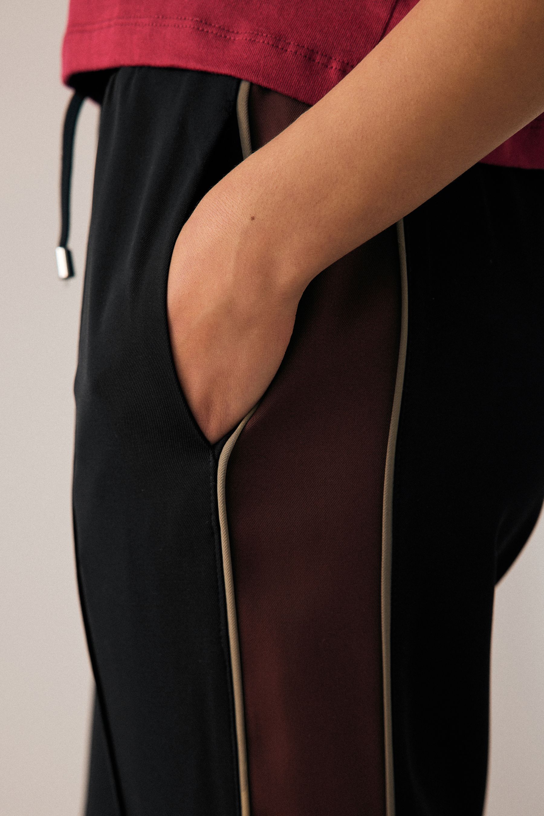Buy Black Tapered Track Pant Trousers from Next United Arab Emirates