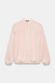 Mint Velvet Pink Pale Crinkle Blouse - Image 3 of 4