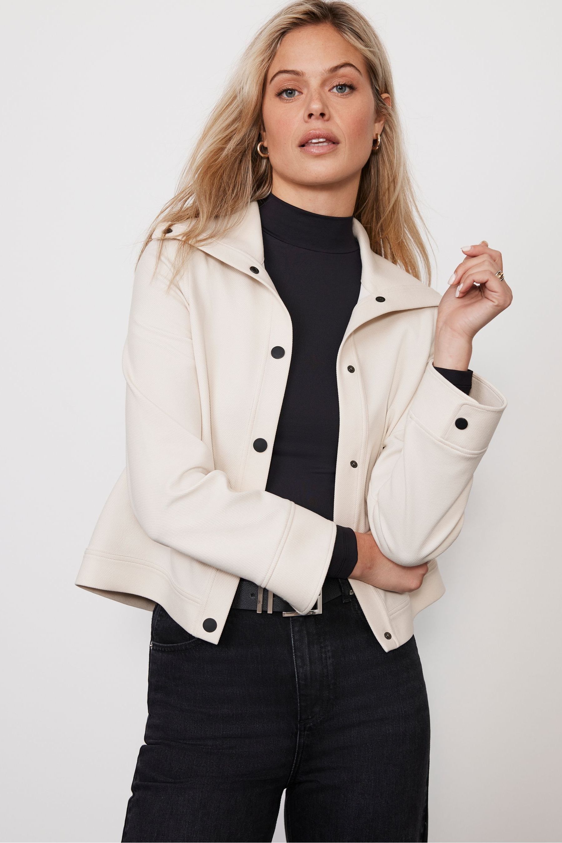 Buy Mint Velvet Cream Minimalist Jacket from Next Luxembourg