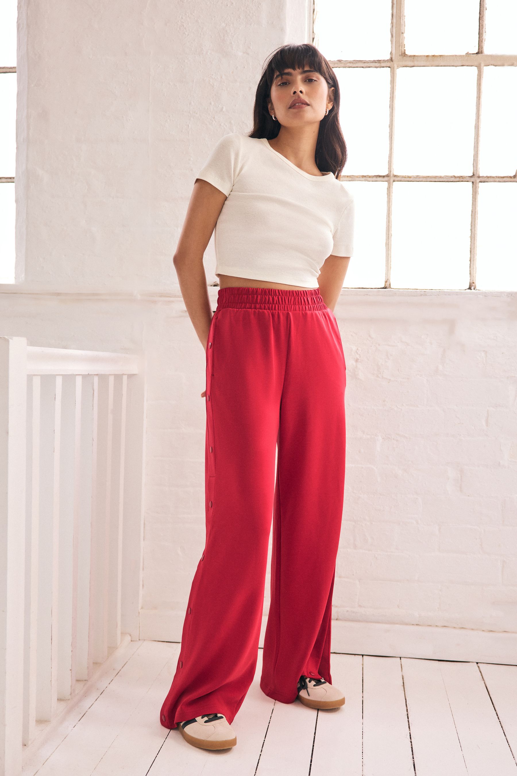 Popper pants womens shop