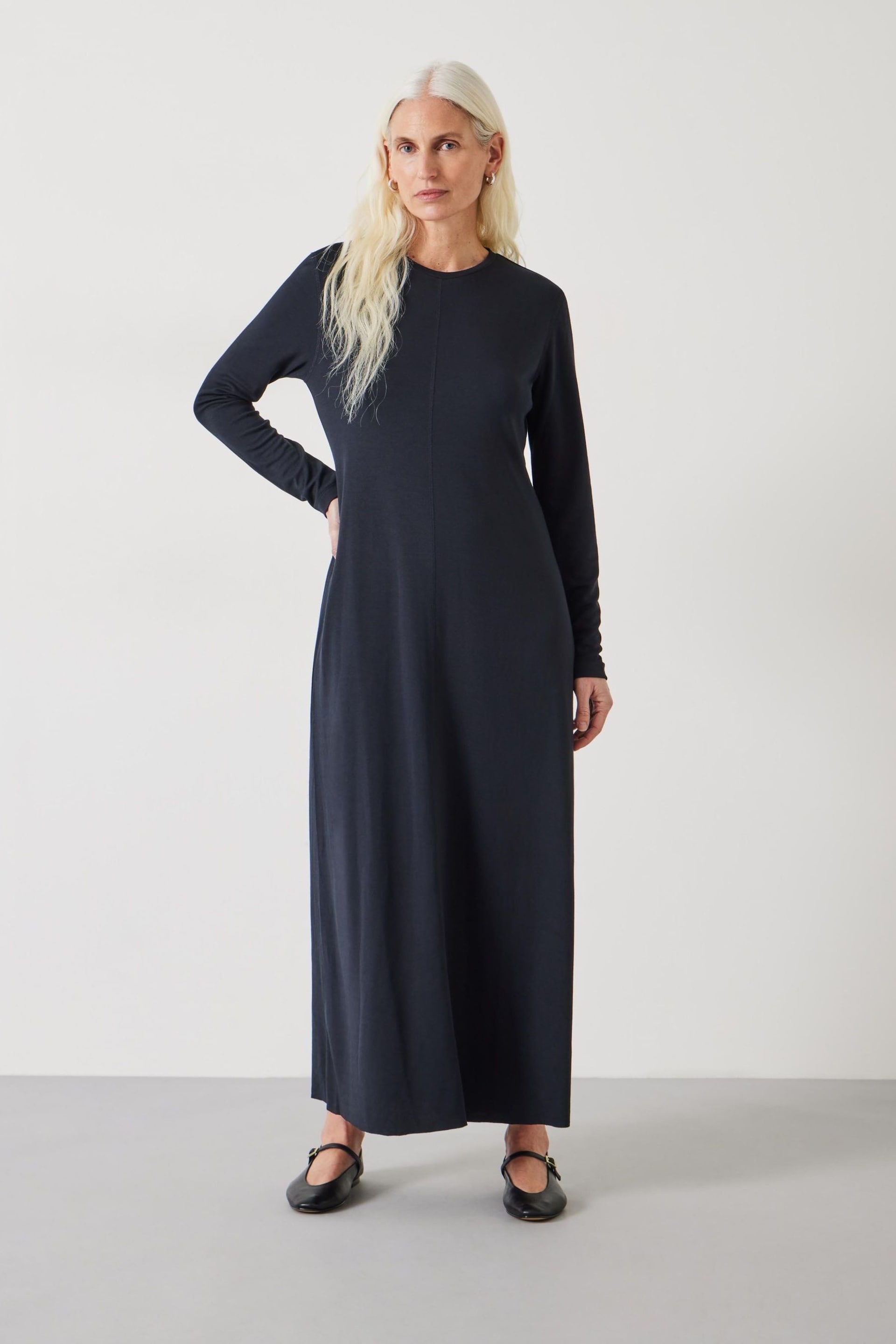 Hush Black Sima Jersey Maxi Dress - Image 1 of 5