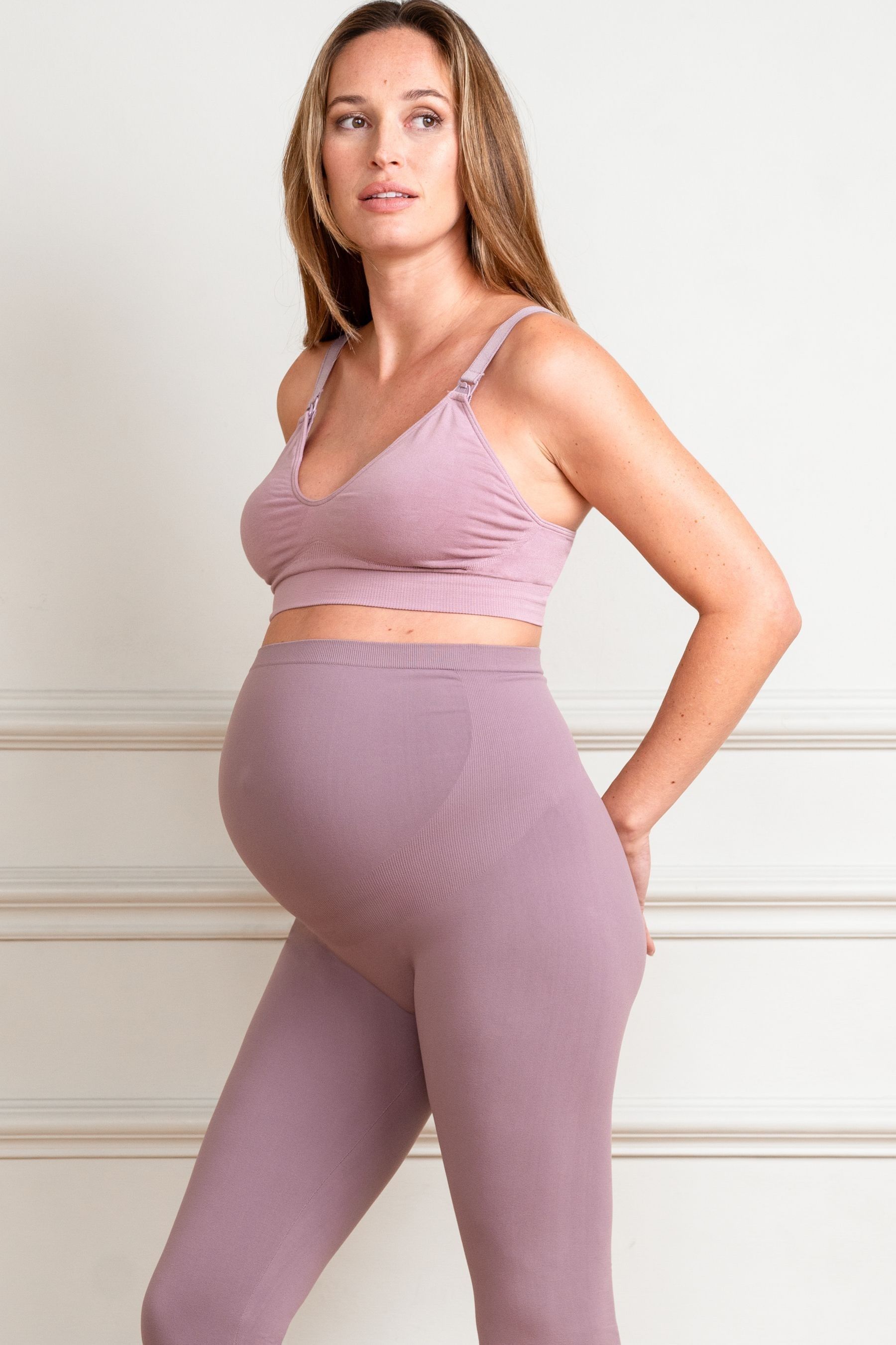 Buy Seraphine Pink Seamless Post Maternity Leggings from the Next UK online shop