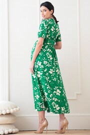 Seraphine Green Tie Front Midi - Image 4 of 9