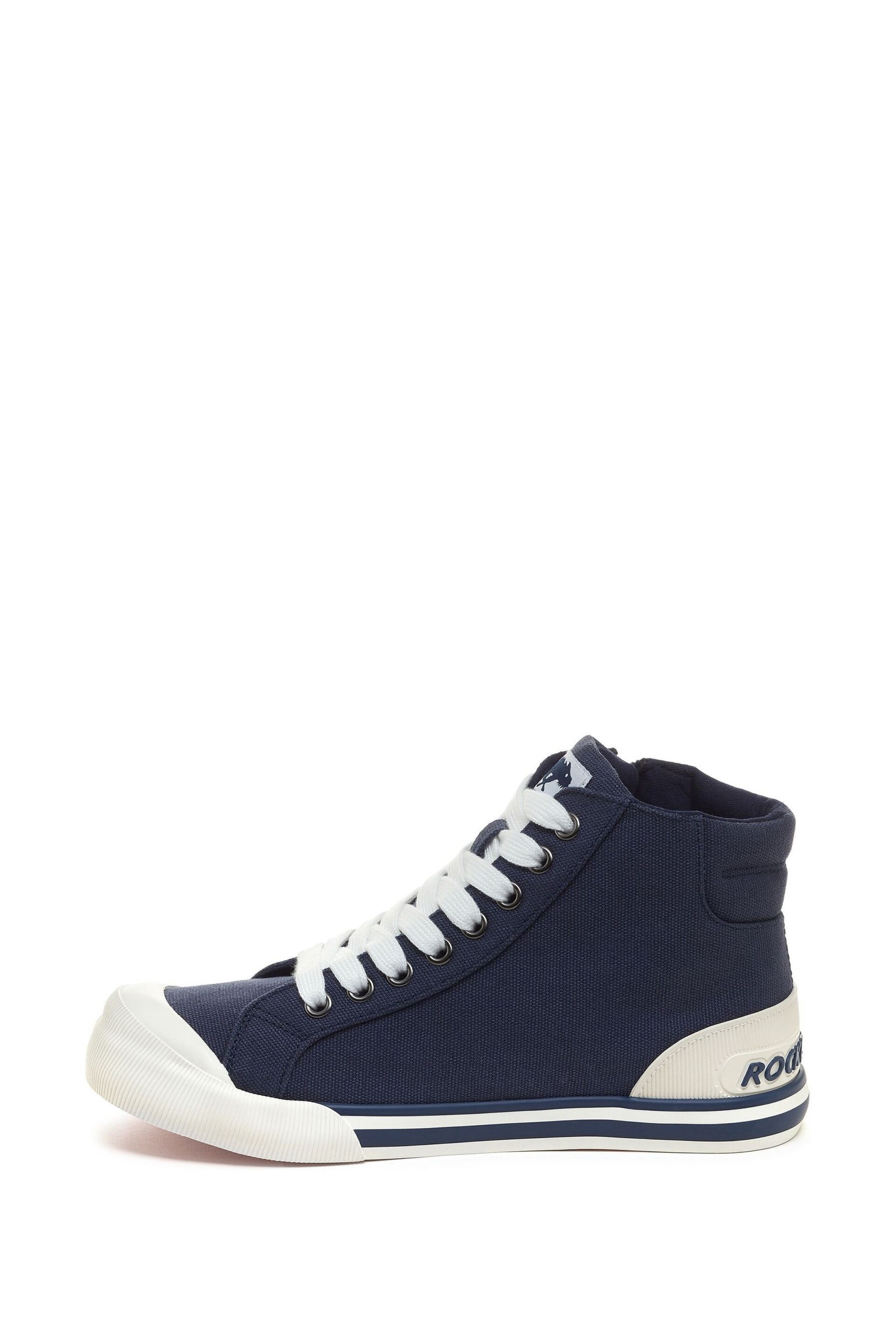 Rocket Dog Jazzin Hi 12A Canvas Trainers - Image 2 of 7