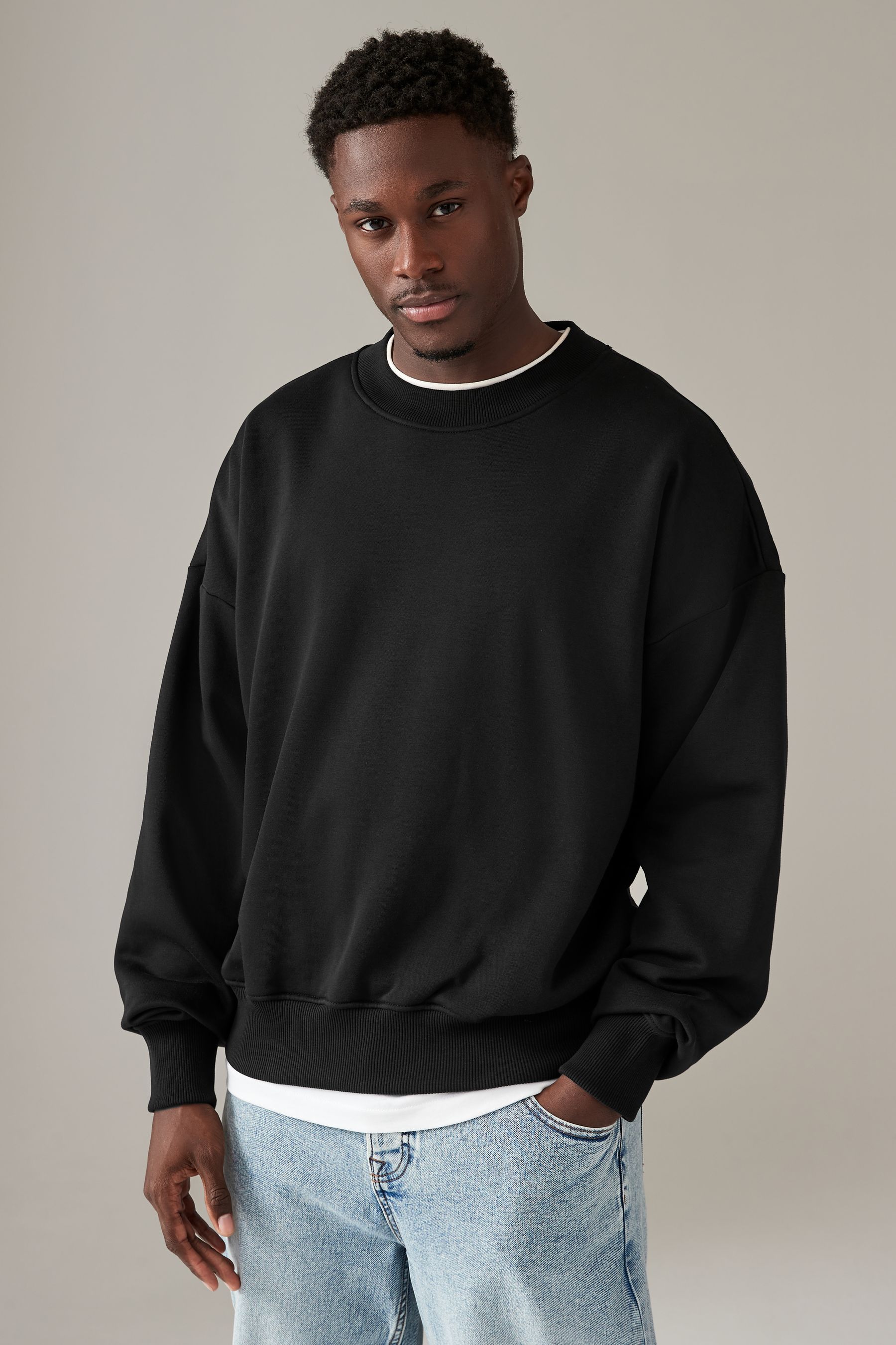 Next black sweatshirt top
