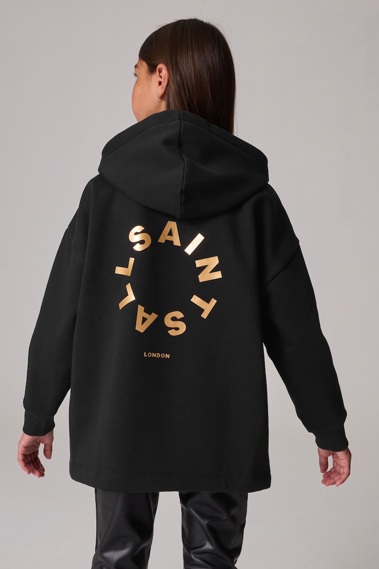 smALLSAINTS Black Girls Tierra Logo Etienne Hoodie - Image 2 of 8