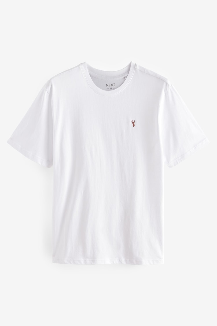White Regular Fit T-Shirts 4 Pack - Image 6 of 8