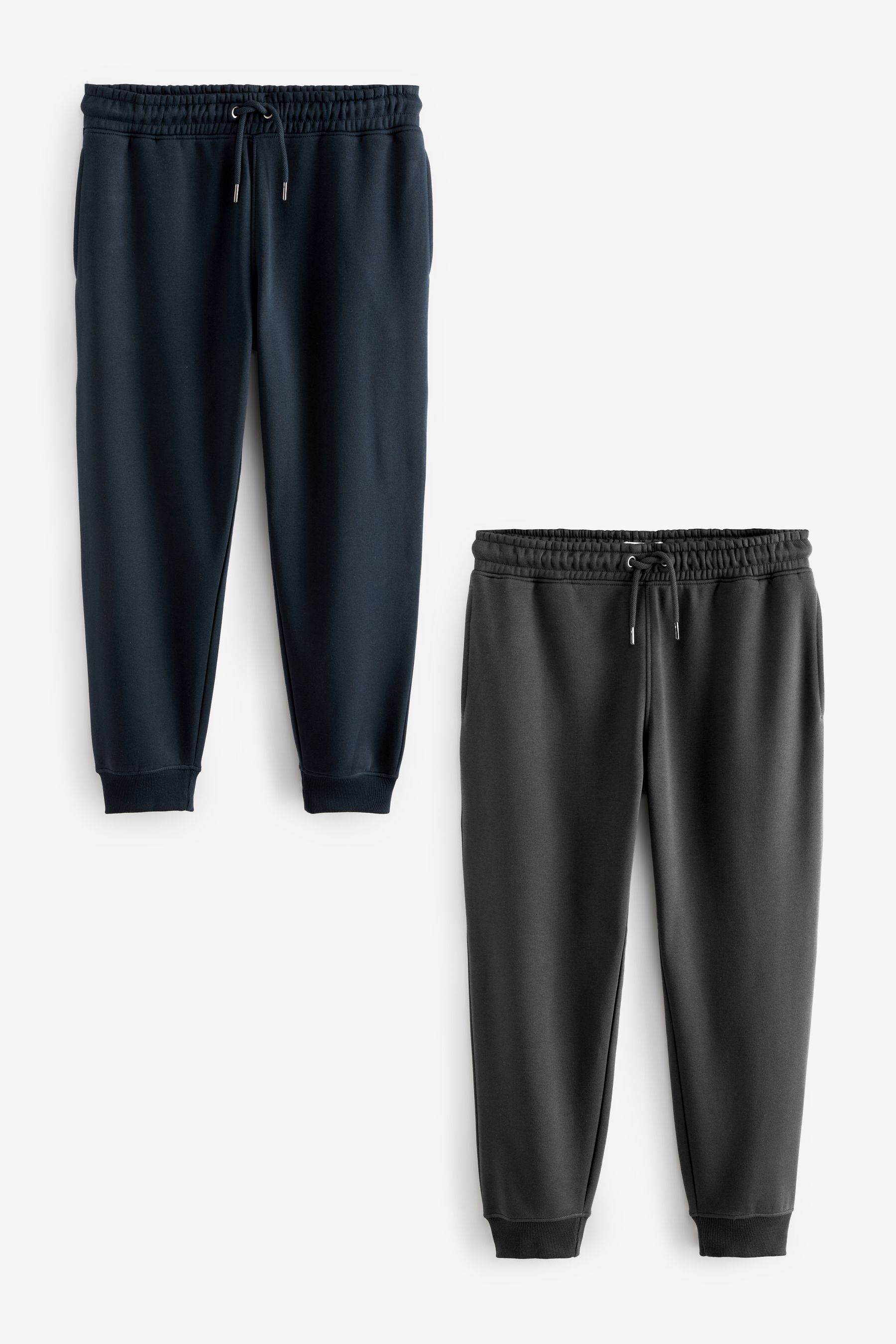 Buy Navy Blue Charcoal Slim Fit Joggers 2 Pack Next Ukraine