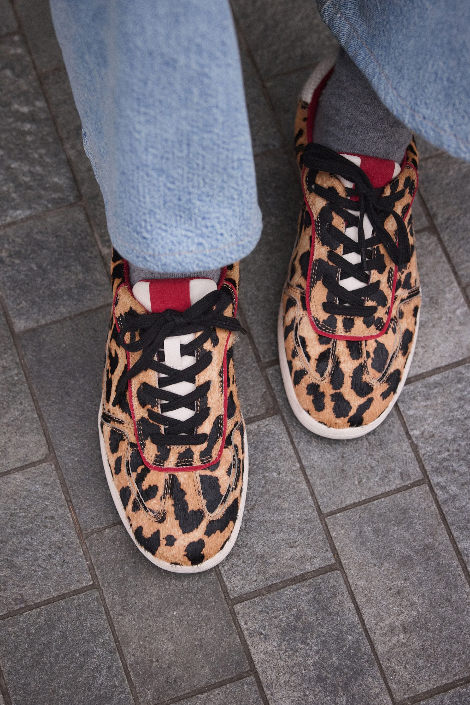 Buy Leopard Forever Comfort Slim Lace Up Trainers from the Next UK online shop