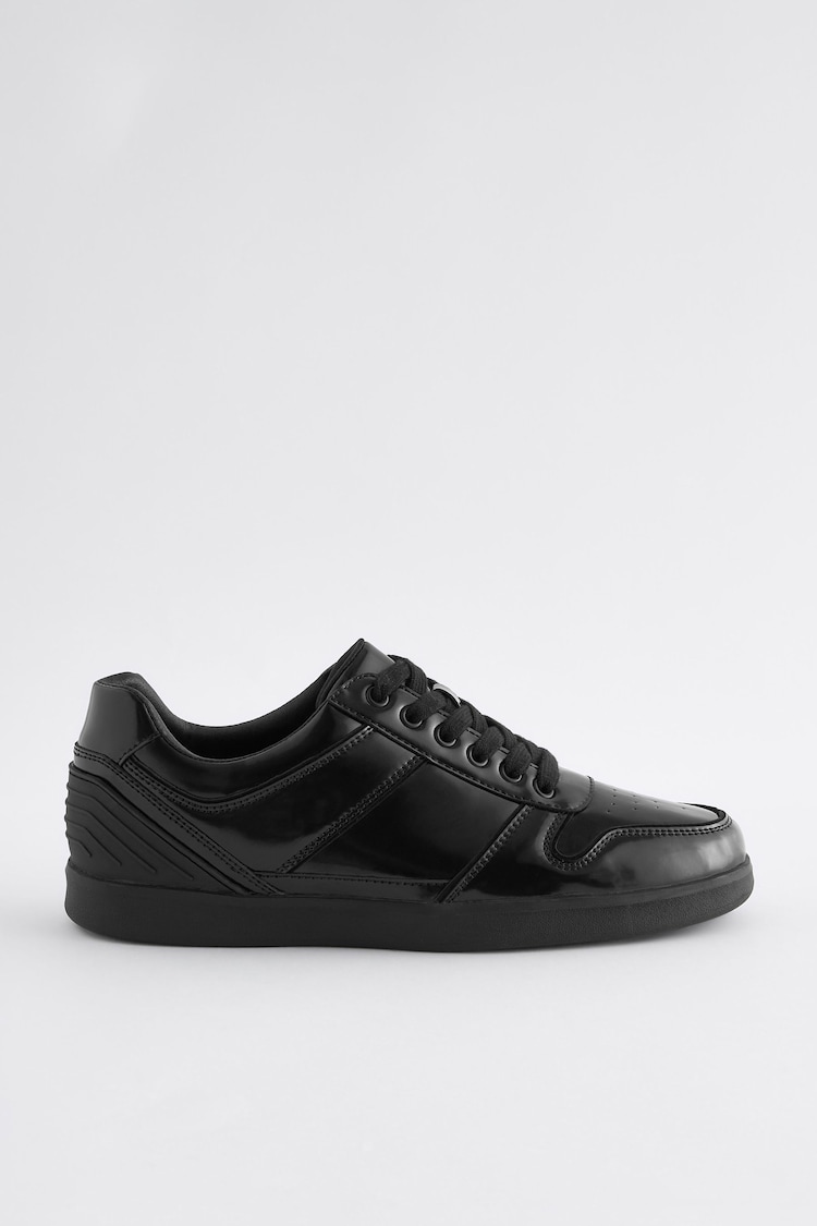 Black Forever Comfort Slim Lace Up Trainers - Image 2 of 5