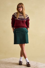 Joules Lowry Red/Navy Fair Isle Jumper - Image 6 of 7