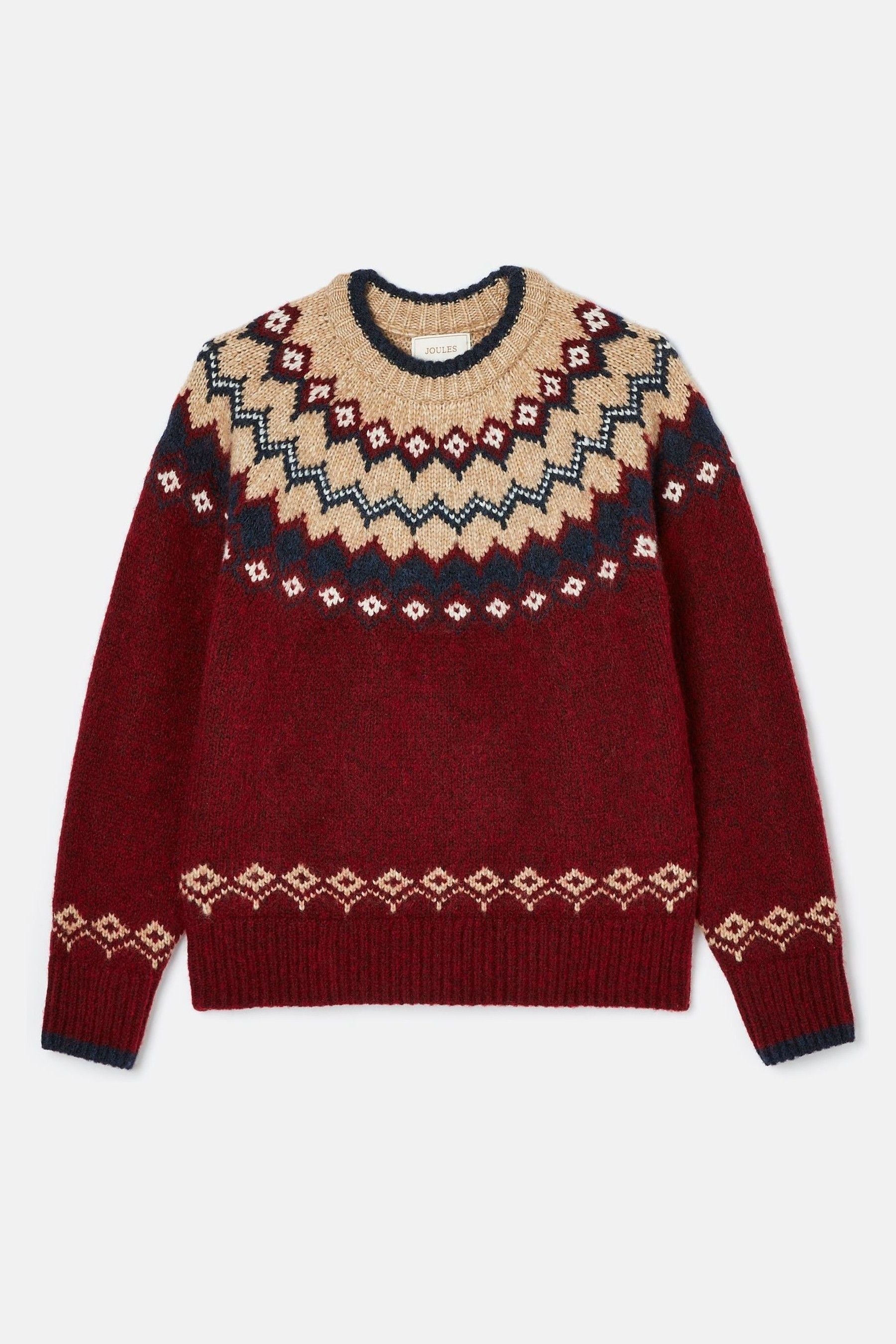 Mens red fair isle sweater new arrivals