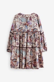 Laura Ashley Berry/Ecru Favourita Paisley Ladder Lace Dress - Image 10 of 11