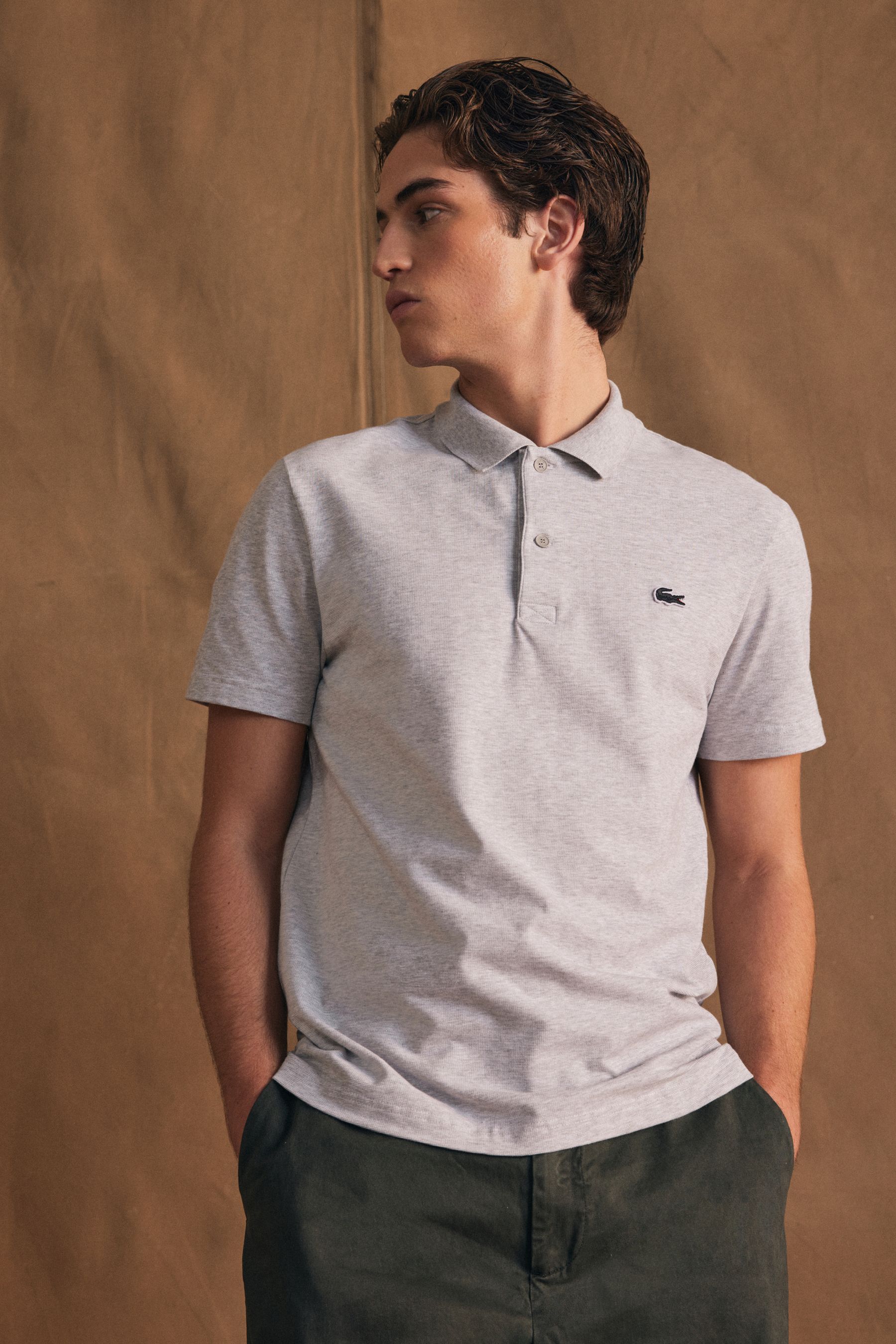 Buy Lacoste Regular Fit Cotton Blend 100 Cotton Polo Shirt from Next Luxembourg