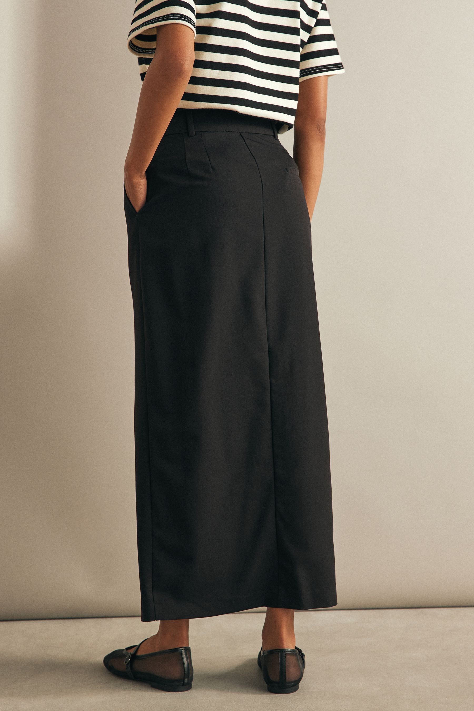 Buy Black Tailored Maxi Skirt from the Next UK online shop