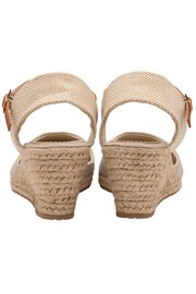 Dunlop Cream Ladies Wedge Espadrille Sandals - Image 3 of 4