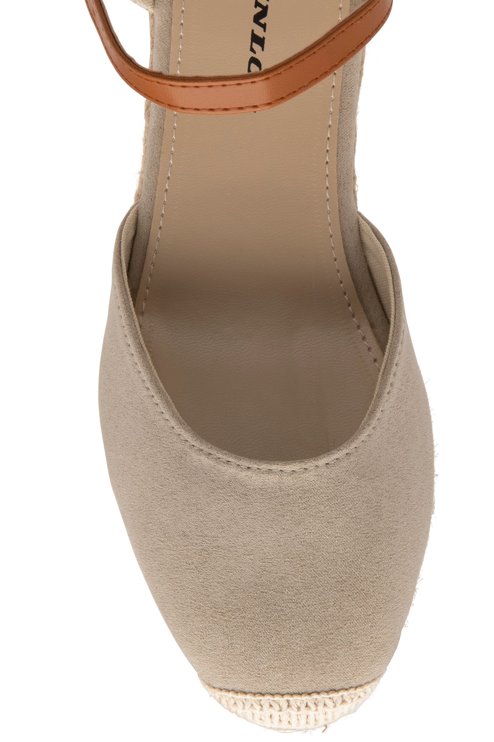 Dunlop Cream Ladies Wedge Espadrille Sandals - Image 4 of 4