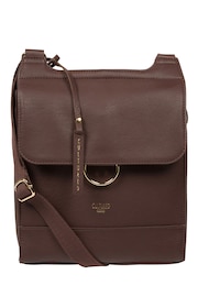 Cultured London Covent Leather Cross-Body Dark Bag - Image 3 of 7