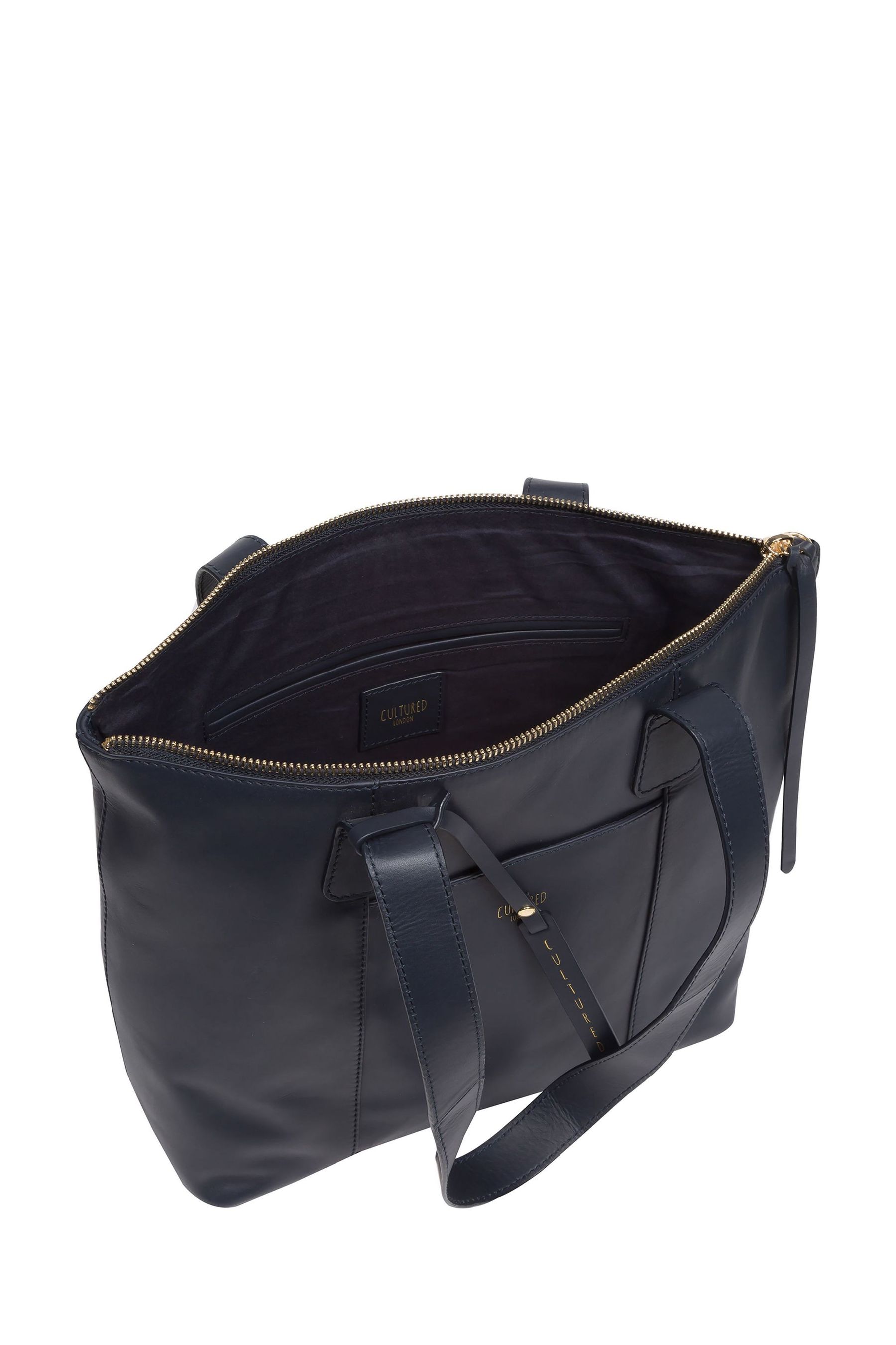 Buy Cultured London Kensal Leather Black Handbag from the Next UK online shop