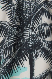River Island Blue Boys Palm Print Swim Shorts - Image 4 of 4
