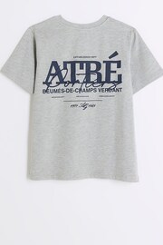 River Island Grey Boys Atre Back Print T-Shirt - Image 1 of 2