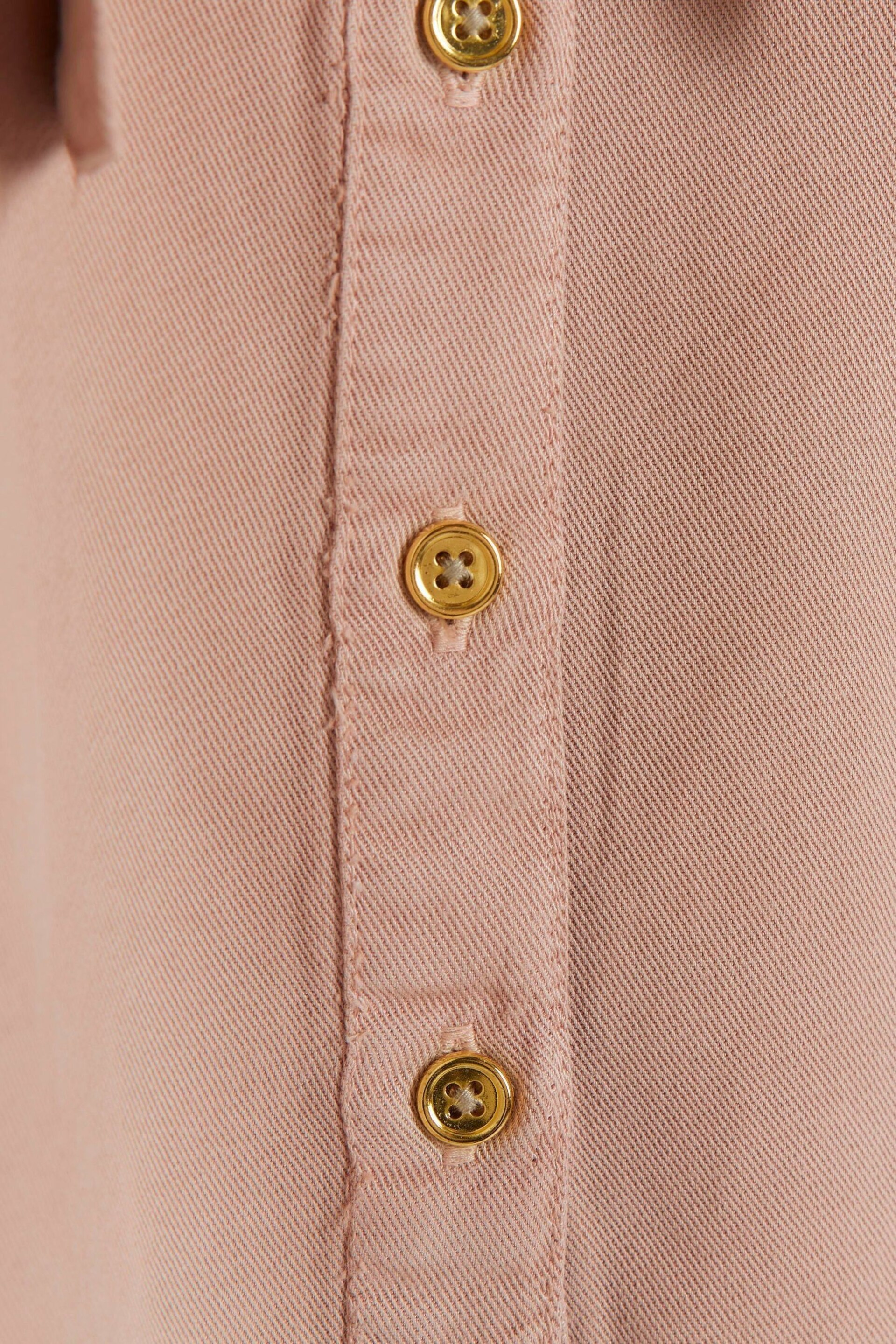 River Island Pink Mini Girls Shirt Dress - Image 4 of 4