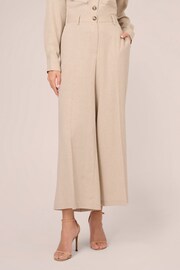 Adrianna Papell Natural Full Wide Leg Utility Trousers With Slash Pockets - Image 1 of 7