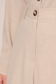 Adrianna Papell Natural Full Wide Leg Utility Trousers With Slash Pockets - Image 6 of 7