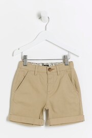 River Island Natural Boys Chino Shorts - Image 1 of 4